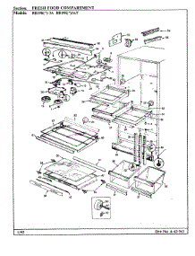 03 - Fresh Food Compartment parts for Magic Chef Refrigerator RB19KA-3A / BG60B from AppliancePartsPros.com