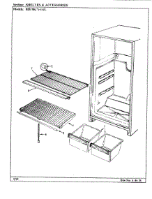 04 - Shelves & Accessories parts for Magic Chef Refrigerator RB19KN-1AL / BG52C from AppliancePartsPros.com