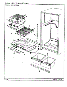 03 - Shelves & Accessories parts for Magic Chef Refrigerator RB19KN-2A / CG58A from AppliancePartsPros.com