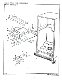 03 - Fresh Food Compartment parts for Magic Chef Refrigerator RB19KN-4A / BG65C from AppliancePartsPros.com