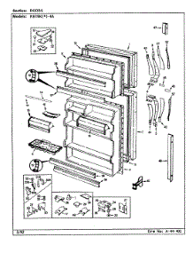 02 - Doors parts for Magic Chef Refrigerator RB19KN-4A / BG64C from AppliancePartsPros.com