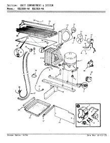 02 - Unit Compartment & System parts for Magic Chef Refrigerator RB19KN-4A / AG64B from AppliancePartsPros.com