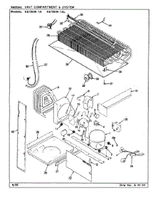 07 - Unit Compartment & System parts for Magic Chef Refrigerator RB19KW-1A / CG53A from AppliancePartsPros.com