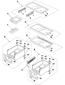 09 - Refrigerator Shelves parts for Samsung Refrigerator RB2044SL from AppliancePartsPros.com