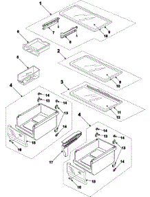 09 - Refrigerator Shelves parts for Samsung Refrigerator RB2055SL from AppliancePartsPros.com