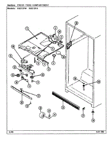 03 - Fresh Food Compartment parts for Magic Chef Refrigerator RB212PA / DD76B from AppliancePartsPros.com