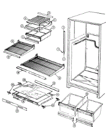 06 - Shelves & Accessories parts for Magic Chef Refrigerator RB212TA from AppliancePartsPros.com
