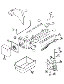 05 - Ice Maker parts for Magic Chef Refrigerator RB213TFV from AppliancePartsPros.com