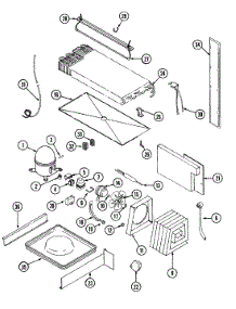 07 - Unit Compartment & System parts for Magic Chef Refrigerator RB213TM from AppliancePartsPros.com