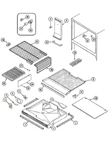 02 - Freezer Compartment parts for Magic Chef Refrigerator RB214AV from AppliancePartsPros.com