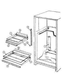 05 - Shelves & Accessories parts for Magic Chef Refrigerator RB214TFV from AppliancePartsPros.com