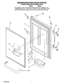 05 - Refrigerator Door Parts parts for Maytag Refrigerator MBB1957VEB10 from AppliancePartsPros.com