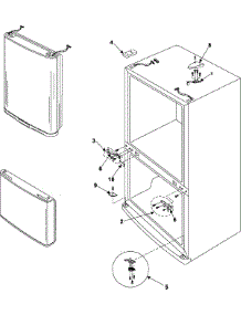 04 - Hinges parts for Samsung Refrigerator RB215LABP from AppliancePartsPros.com