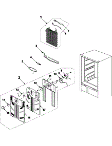 07 - Refrigerator Compartment parts for Samsung Refrigerator RB215LASH from AppliancePartsPros.com