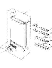 08 - Refrigerator Door parts for Samsung Refrigerator RB215LASH from AppliancePartsPros.com