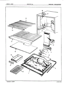 02 - Freezer Compartment parts for Magic Chef Refrigerator RB21FN-3A / 8C73A from AppliancePartsPros.com