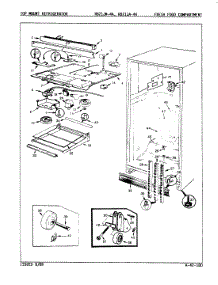 04 - Fresh Food Compartment parts for Magic Chef Refrigerator RB21JA-4A / 9A24C from AppliancePartsPros.com