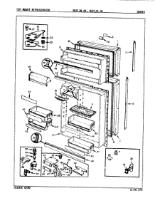 02 - Doors parts for Magic Chef Refrigerator RB21JA-4A / 9A24A from AppliancePartsPros.com