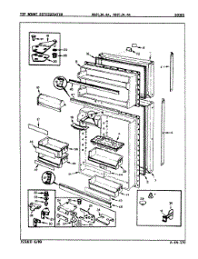 02 - Doors parts for Magic Chef Refrigerator RB21JA-4A / 9A23C from AppliancePartsPros.com
