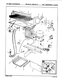 05 - Unit Compartment & System parts for Magic Chef Refrigerator RB21JA-4A / 9A23C from AppliancePartsPros.com