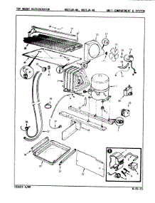 03 - Unit Compartment & System parts for Magic Chef Refrigerator RB21JN-4A / 9A23B from AppliancePartsPros.com
