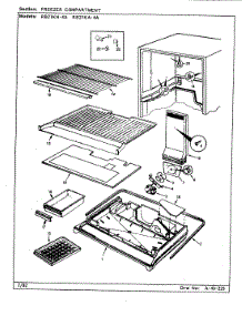 02 - Freezer Compartment parts for Magic Chef Refrigerator RB21KA-4A / CG83A from AppliancePartsPros.com