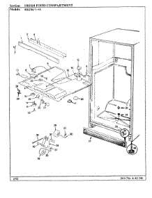 04 - Fresh Food Compartment parts for Magic Chef Refrigerator RB21KA-4A / BG71B from AppliancePartsPros.com