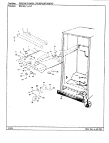 04 - Fresh Food Compartment parts for Magic Chef Refrigerator RB21KA4AF / BG75B from AppliancePartsPros.com