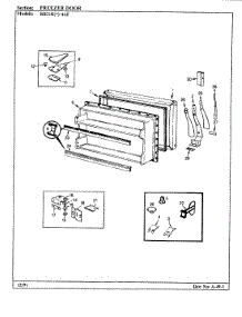 03 - Freezer Door parts for Magic Chef Refrigerator RB21KA4AF / BG75A from AppliancePartsPros.com