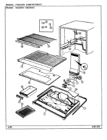 02 - Freezer Compartment parts for Magic Chef Refrigerator RB234PA / DD87A from AppliancePartsPros.com