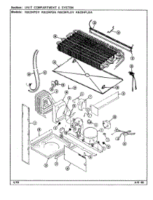 09 - Unit Compartment & System parts for Magic Chef Refrigerator RB234PDA / DG98A from AppliancePartsPros.com