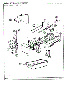 03 - Optional Ice Maker Kit parts for Magic Chef Refrigerator RB234PV / DD86A from AppliancePartsPros.com
