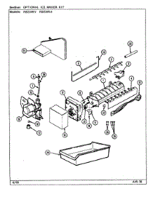 06 - Optional Ice Maker Kit parts for Magic Chef Refrigerator RB234RA / DD94A from AppliancePartsPros.com