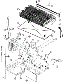 09 - Unit Compartment & System parts for Magic Chef Refrigerator RB234RDA from AppliancePartsPros.com