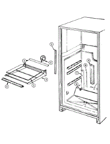 07 - Shelves & Accessories parts for Magic Chef Refrigerator RB234RLDV / DG87A from AppliancePartsPros.com