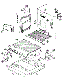 02 - Freezer Compartment parts for Magic Chef Refrigerator RB234TDA from AppliancePartsPros.com