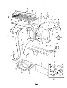 04 - Unit Compartment & System parts for Magic Chef Refrigerator RB23EN-3A / 5B69A from AppliancePartsPros.com