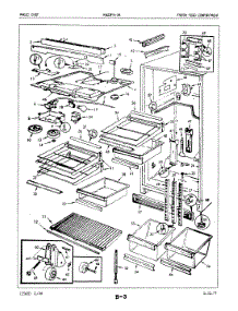 03 - Fresh Food Compartment parts for Magic Chef Refrigerator RB23FA-3A / 5E79A from AppliancePartsPros.com