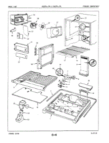 02 - Freezer Compartment parts for Magic Chef Refrigerator RB23FA-3PW / 5E80A from AppliancePartsPros.com