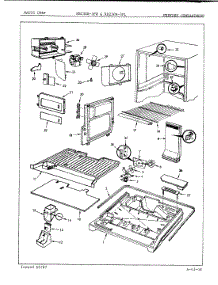 02 - Freezer Compartment parts for Magic Chef Refrigerator RB23GA-3PW / 7B23A from AppliancePartsPros.com