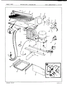 04 - Unit Compartment & System parts for Magic Chef Refrigerator RB23GY-3PW / 7B23A from AppliancePartsPros.com