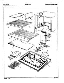 02 - Freezer Compartment parts for Magic Chef Refrigerator RB23HA-3AF / 7D30A from AppliancePartsPros.com