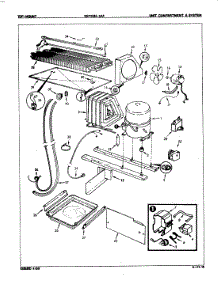 05 - Unit Compartment & System parts for Magic Chef Refrigerator RB23HA-3AF / 7D30A from AppliancePartsPros.com
