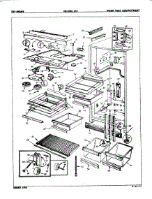 03 - Fresh Food Compartment parts for Magic Chef Refrigerator RB23HA-3AF / 7D35A from AppliancePartsPros.com
