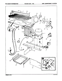 02 - Unit Compartment & System parts for Magic Chef Refrigerator RB23HN-3AL / 8B23B from AppliancePartsPros.com