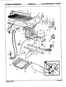02 - Unit Compartment & System parts for Magic Chef Refrigerator RB23HY-3A / 8C70A from AppliancePartsPros.com