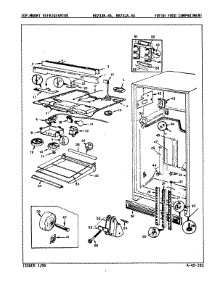 04 - Fresh Food Compartment parts for Magic Chef Refrigerator RB23JA-4A / 9A26A from AppliancePartsPros.com