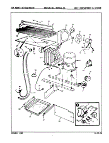05 - Unit Compartment & System parts for Magic Chef Refrigerator RB23JA-4A / 9A26D from AppliancePartsPros.com