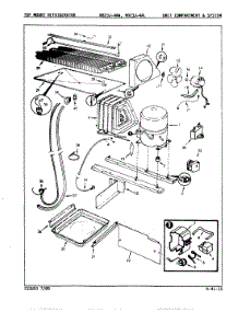05 - Unit Compartment & System parts for Magic Chef Refrigerator RB23JA-4AW / 9A87A from AppliancePartsPros.com