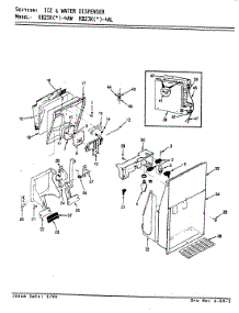 07 - Water & Ice Dispenser parts for Magic Chef Refrigerator RB23KA-4AL / BG96A from AppliancePartsPros.com